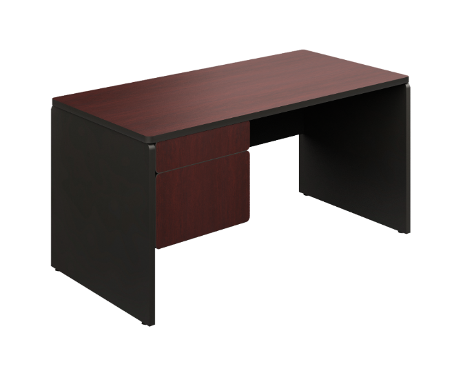 Single pedestal desk 60 x 30 x 30&quot; Spazio
