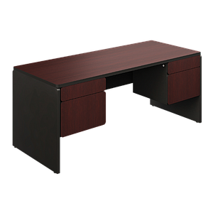 Double pedestal desk 72 x 31 x 30" Spazio