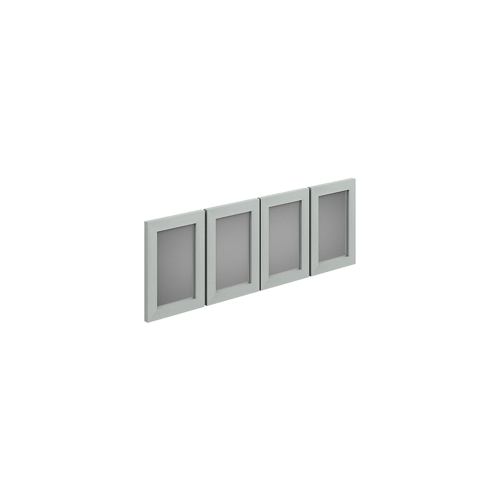 4 Doors kit for overhead 14.6 x 15&quot; Prime Acrylic