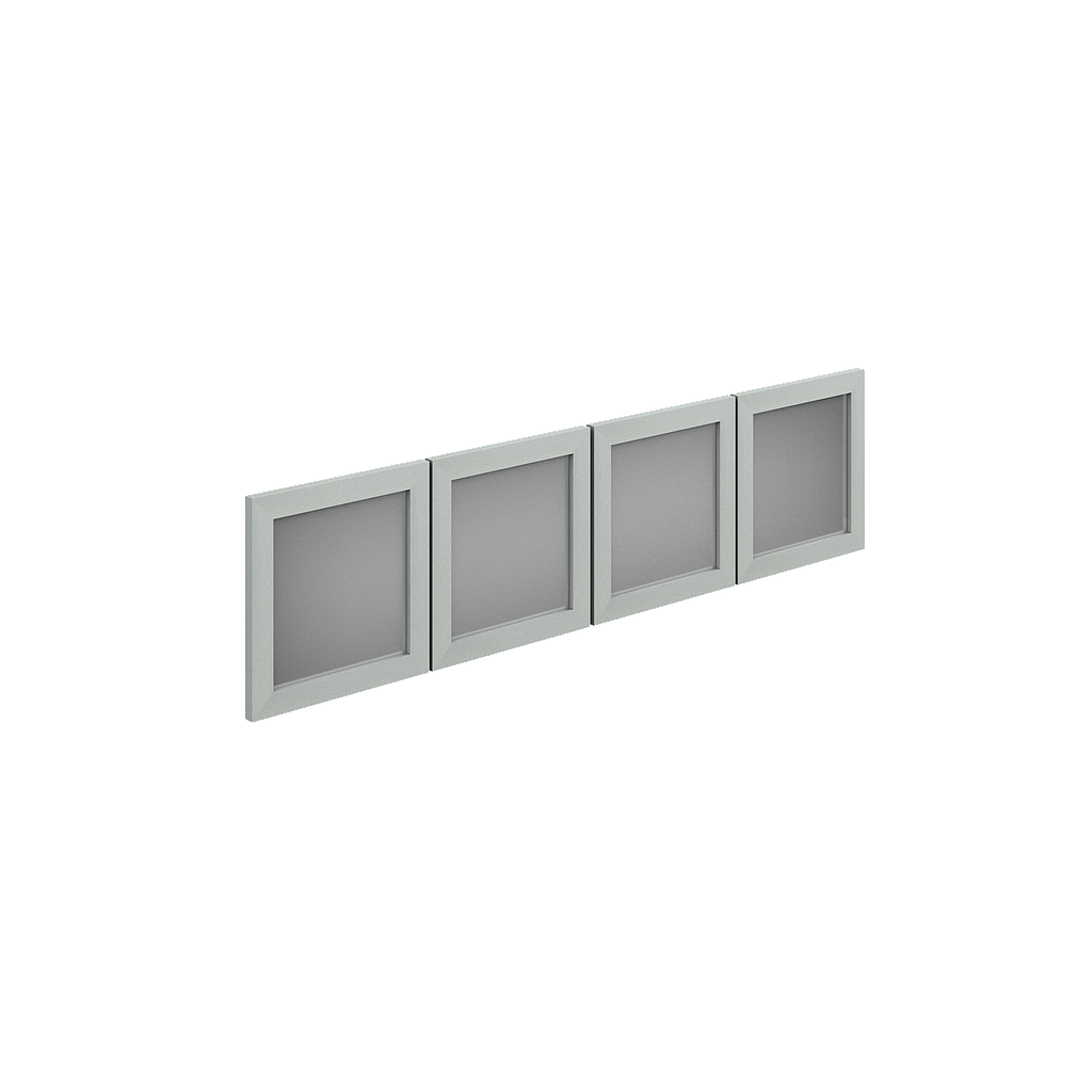 4 Doors kit for open hutch 14 x 15.5&quot; Prime Acrylic