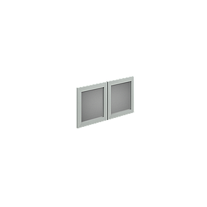 2 Doors kit for overhead 15 x 15" Prime Acrylic