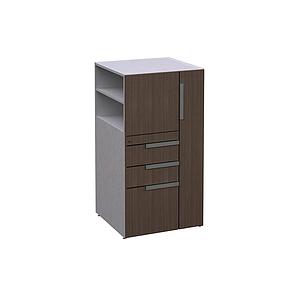 Open Side Wardrobe/Storage Cabinet 24 x 24 x 45" Left WV