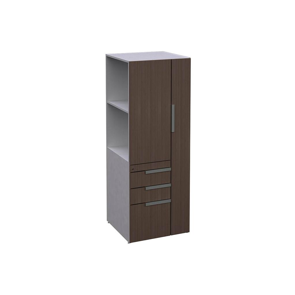 Open Side Wardrobe/Storage Cabinet 24 x 24 x 65&quot; Left LPL