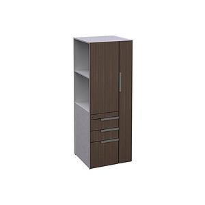 Open Side Wardrobe/Storage Cabinet 24 x 24 x 65" Left WV
