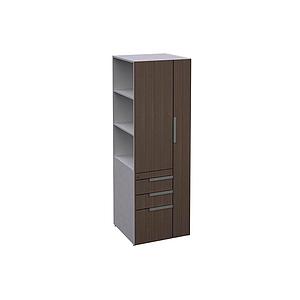 Open Side Wardrobe/Storage Cabinet 24 x 24 x 72" Left LPL
