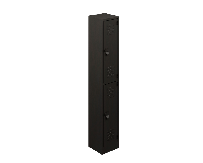 2-door practical locker 25 gauge 12 x 12 x 72&quot;