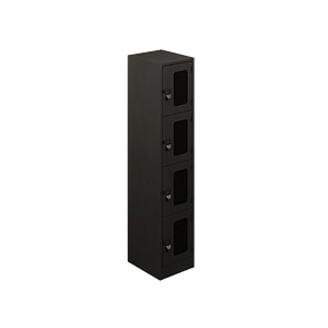 4-door standard ventilated locker 24 gauge top & back, 22 gauge body & doors 15 x 17.5 x 72"