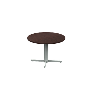 Break room round table, X base 42 x 42 x 42" HPL