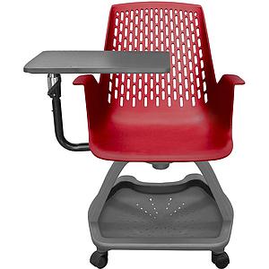 Silla de Capacitacion Plastica con Paleta Loop