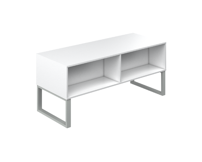 Librero Abierto Doble 150 x 60 x 35 cm p/Mesa Multiusuarios AP