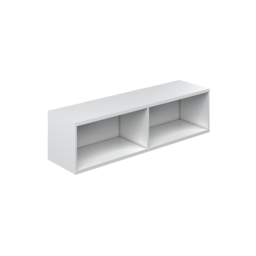 Librero Abierto Suspendido Sobre Cub. 150 x 40 x 40 cm p/Mesa Multi AP