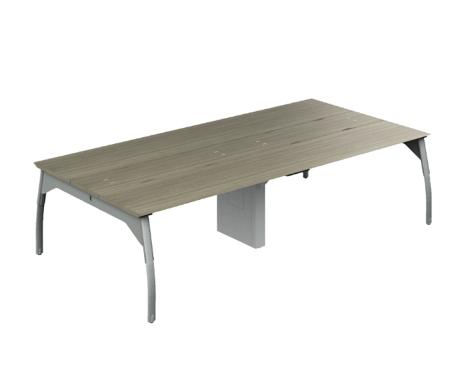 Benching multiuse final table, height adjustable &quot;Arch&quot; Leg 60 x 60&quot; HPL