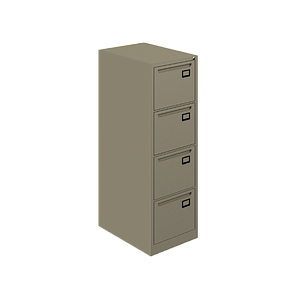 4-Drawer Steel file cabinet 18 x 25 x 53" 22 gauge Nova