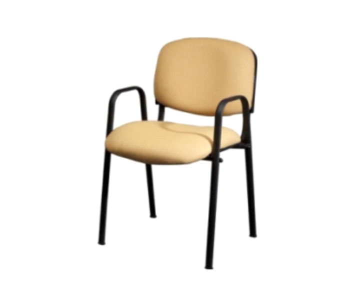 Silla de Visita Tapizada c/Brazos Comfort