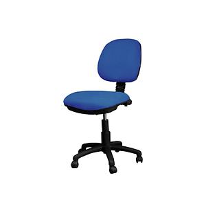 Desk chair armless 5 star nylon base w/casters, back and height adjustable