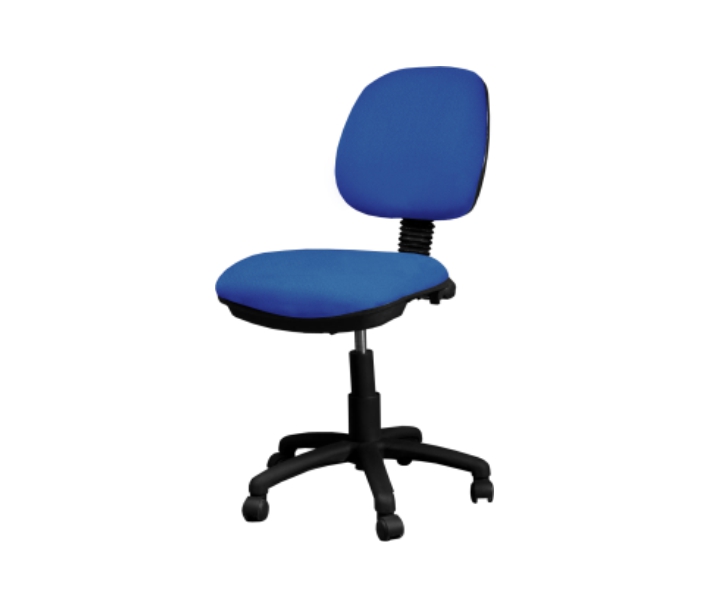 Desk chair armless 5 star nylon base w/casters, height adjustable