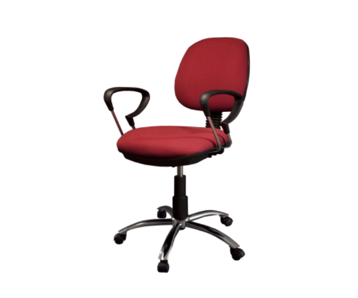 Silla Operativa c/Brazos Cromo Mec. Doble Base Cromo Comfort