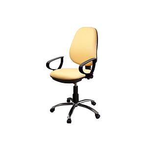 Silla Analista c/Brazos Polipro Ba/Cromo Comfort