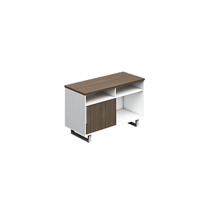 Credenza c/Papelera 1 Puerta Corrediza con Huecos 150 x 52 x 75 cm G Connect BP