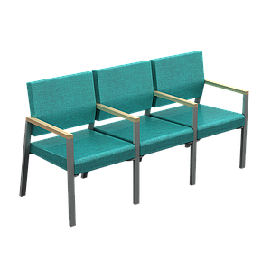 Seti Reception Chair 3 Seats 65 x 24 x 33"