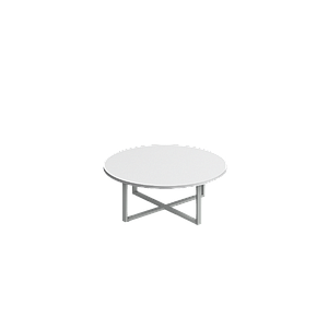 Whiteboard top round table 48 x 18" Venti
