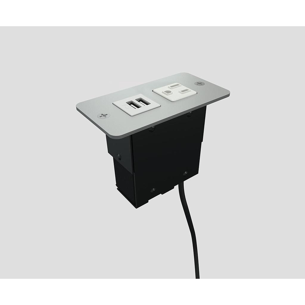 Minitap Face Mount 1 power USB 72&quot; cord