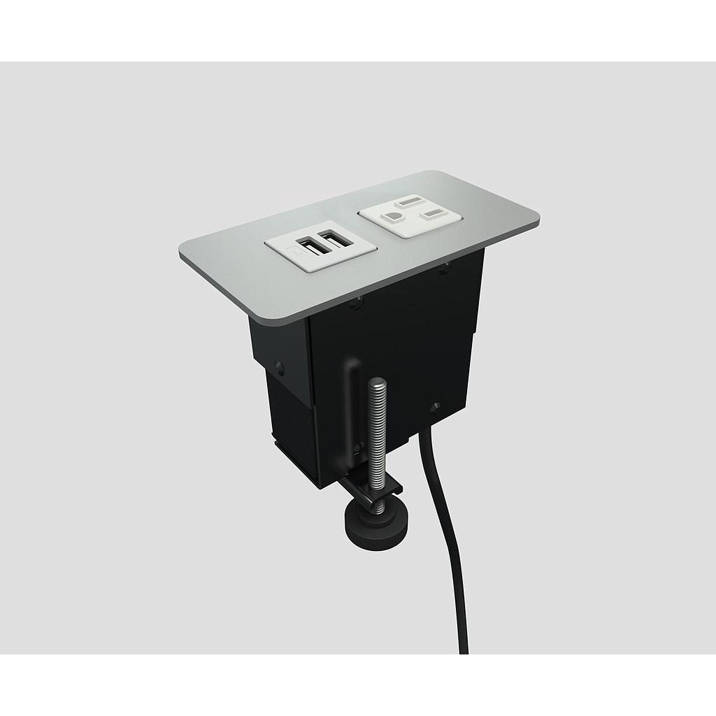 Minitap Clamp Mount 1 power USB 72&quot; cord