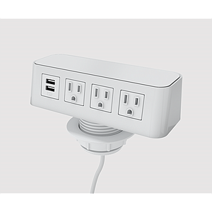 Multicontacto Burele 3 Tomas/1 USB A+C 180 cm