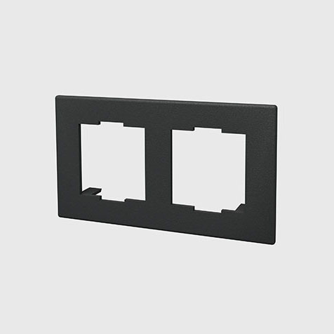 2-position adapter faceplate