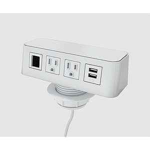Multicontacto Burele 2 Tomas/1 USB A+C 180 cm