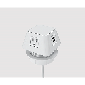 Multicontacto Moire 2 Tomas/1 USB/1 Vacio 180 cm