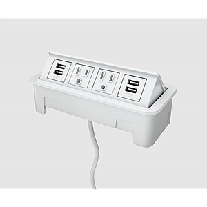Multicontacto Nacre 2 Tomas/2 USB 180 cm