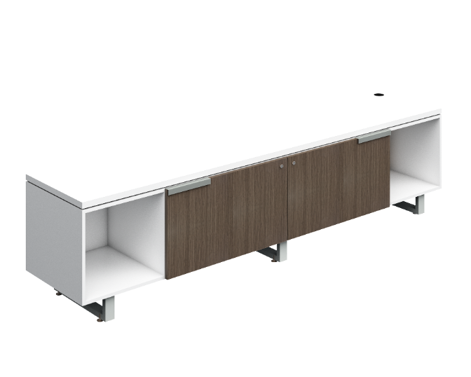 Credenza two central drawer 96 x 20 x 24&quot; G Connect LPL