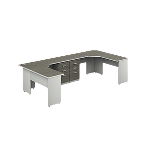 2-User station 118 x 59 x 26" Kenza