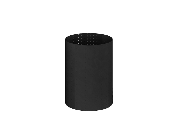 Kenza metal wastebasket 10 x 12&quot;