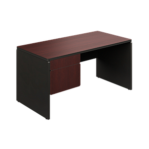 Single pedestal desk 48 x 30 x 30" Spazio