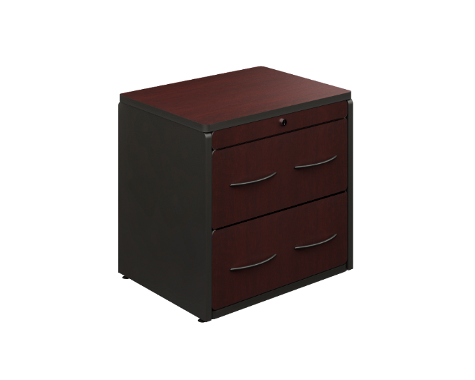 2 Drawer lateral file cabinet (letter) 30 x 23 x 30" Spazio