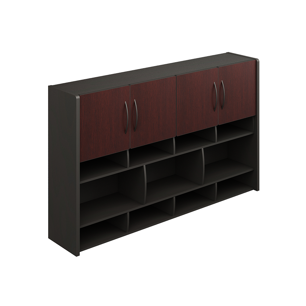 Librero s/Credenza Doble Papelera 178.2 x 35.4 x 107cm Spazio Portal