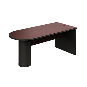 Peninsula desk 12 leg 72 x 32 x 30" Spazio