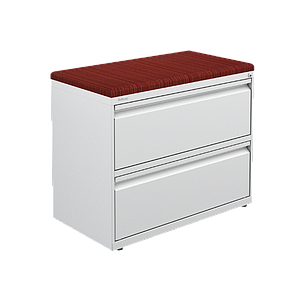 2 Drawer steel lateral file w/cushion 36 x 19.3 x 29" Urban