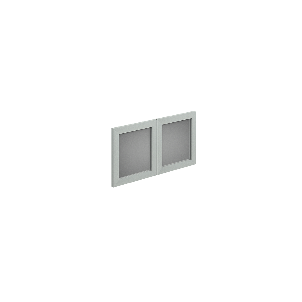 Kit 2 Puertas Acrilico 38.4 x 168.4 cm p/Librero Alto 180 cm Prime
