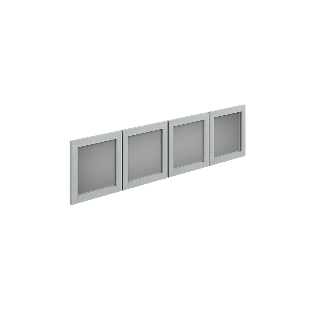 Kit 4 Puertas Acrilico 38.9 x 39.6 cm p/Librero s/Credenza 165 cm Prime