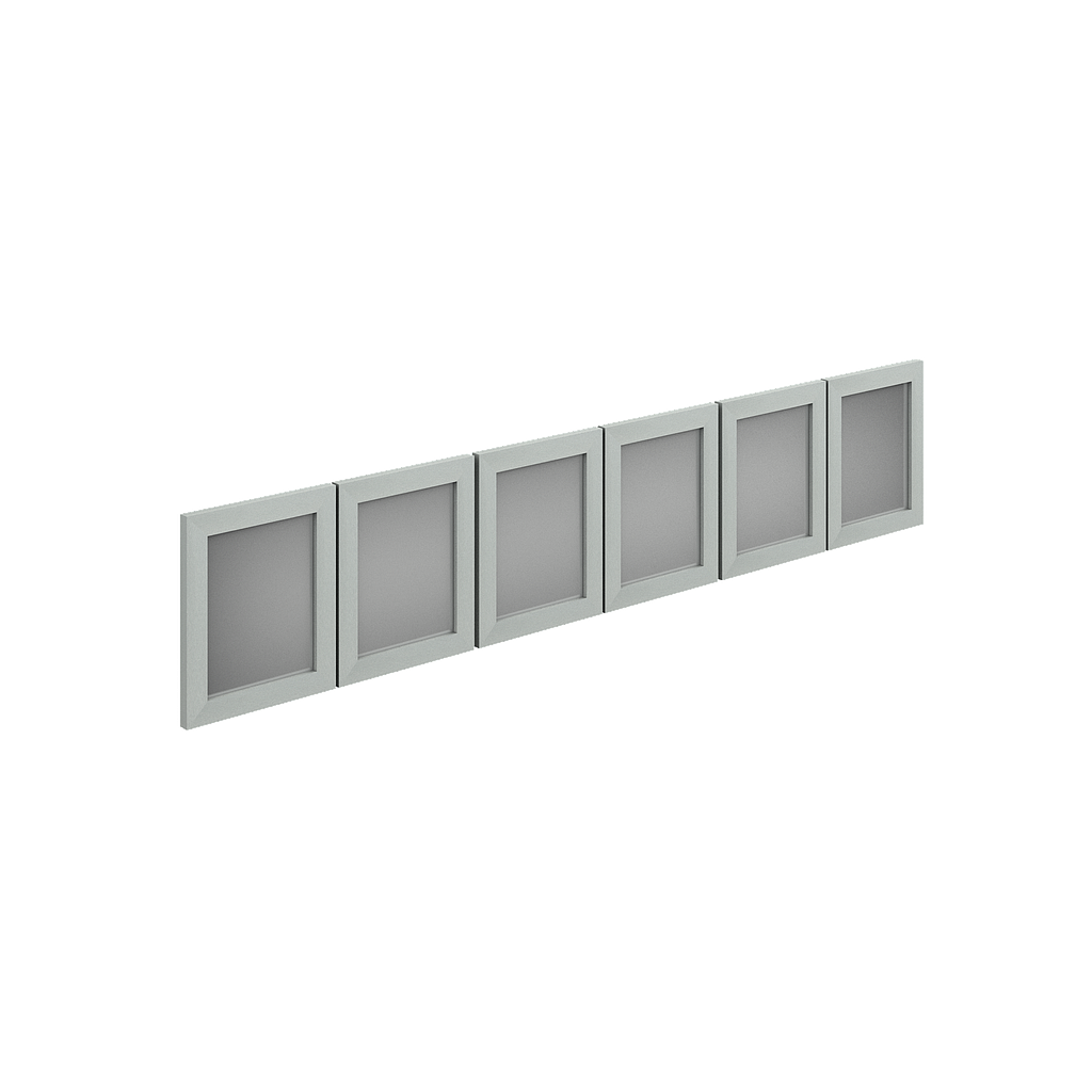 6 Doors kit for open hutch 13 x 15.5&quot; Prime Acrylic