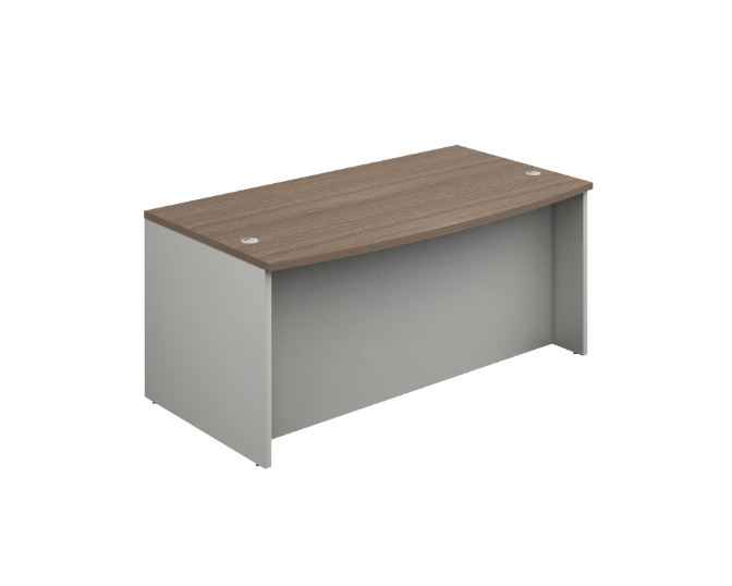 Escritorio Curvo c/Faldon a Piso 180 x 90 x 75 cm Prime