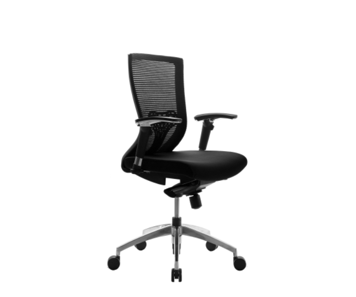 Sillon Semi Ejecutivo Gant Asiento Tela Negro