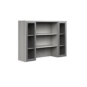 2 alum. framed acrylic door 2 shelf 58 x 14 x 42" Prime