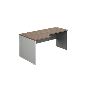 Extended corner credenza 1/2 modesty 65 x 36 x 30" Prime