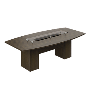 Conference table with glass 96 x 48 x 30" Bento