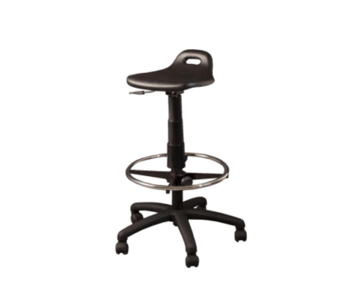 Adjustable stool no backrest 5 star nylon base w/casters | Portal Gebesa