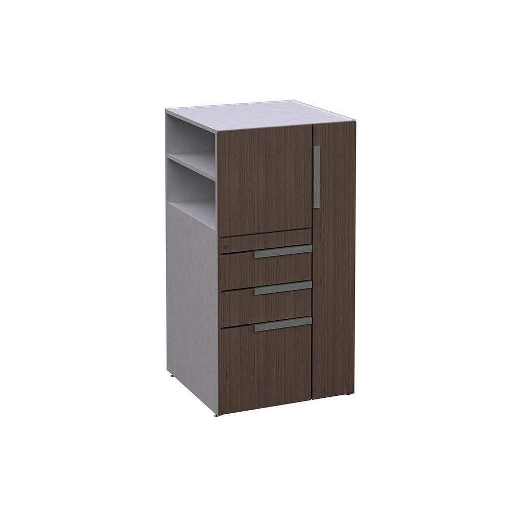 Open Side Wardrobe/Storage Cabinet 24 x 24 x 45&quot; Left WV